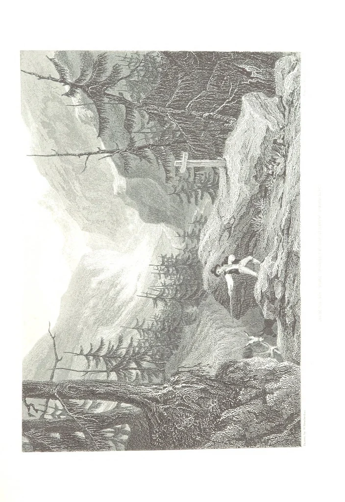 An illustration from Illustrations of the Passes of the Alps, by which Italy communicates with France, Switzerland, and Germany, 1877, leaf 165
