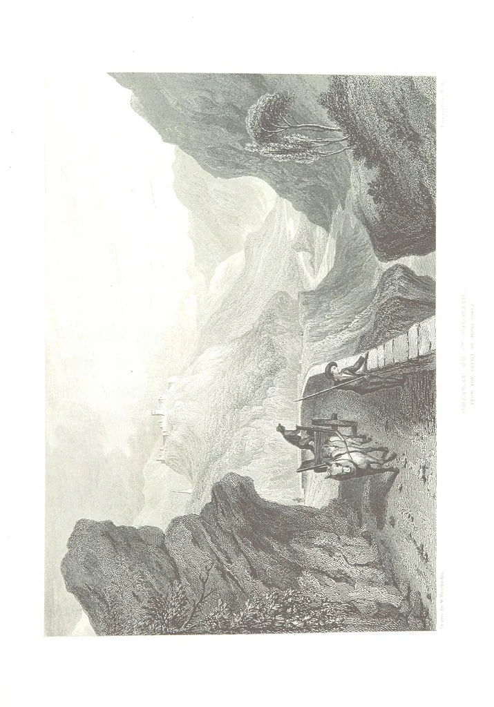 An illustration from Illustrations of the Passes of the Alps, by which Italy communicates with France, Switzerland, and Germany, 1877, leaf 173