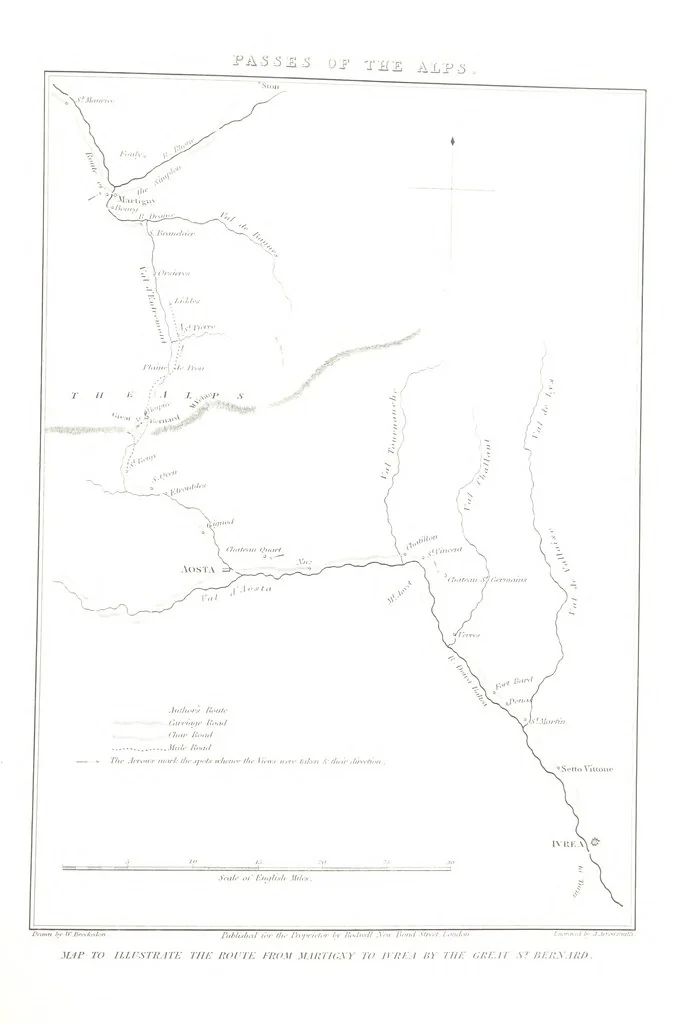 An illustration from Illustrations of the Passes of the Alps, by which Italy communicates with France, Switzerland, and Germany, 1877, leaf 177