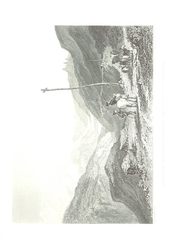 An illustration from Illustrations of the Passes of the Alps, by which Italy communicates with France, Switzerland, and Germany, 1877, leaf 31