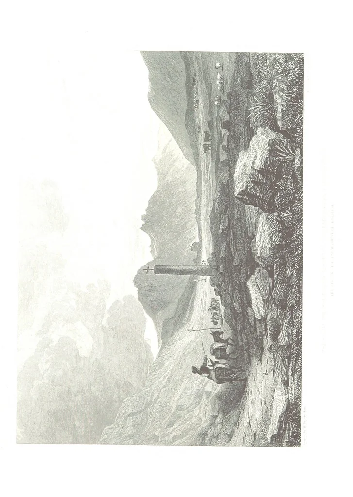 An illustration from Illustrations of the Passes of the Alps, by which Italy communicates with France, Switzerland, and Germany, 1877, leaf 33