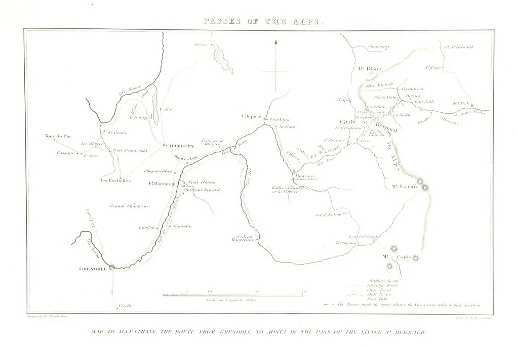 An illustration from Illustrations of the Passes of the Alps, by which Italy communicates with France, Switzerland, and Germany, 1877, leaf 41