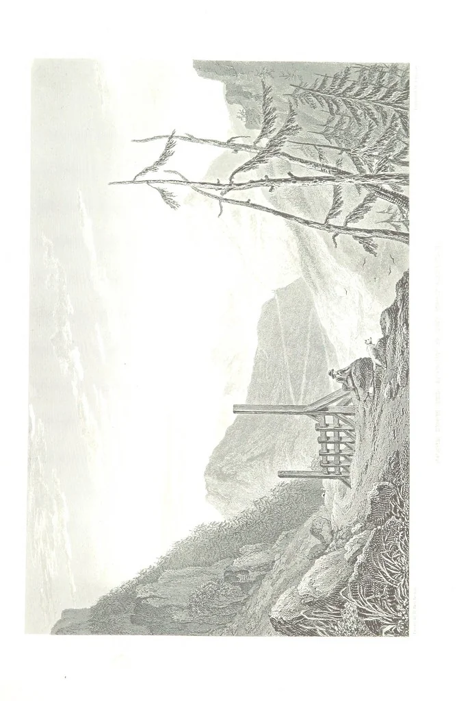 An illustration from Illustrations of the Passes of the Alps, by which Italy communicates with France, Switzerland, and Germany, 1877, leaf 63