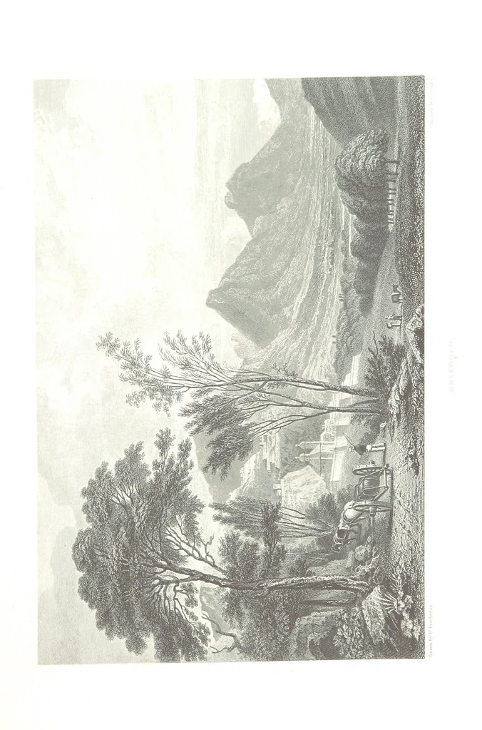 An illustration from Illustrations of the Passes of the Alps, by which Italy communicates with France, Switzerland, and Germany, 1877, leaf 65