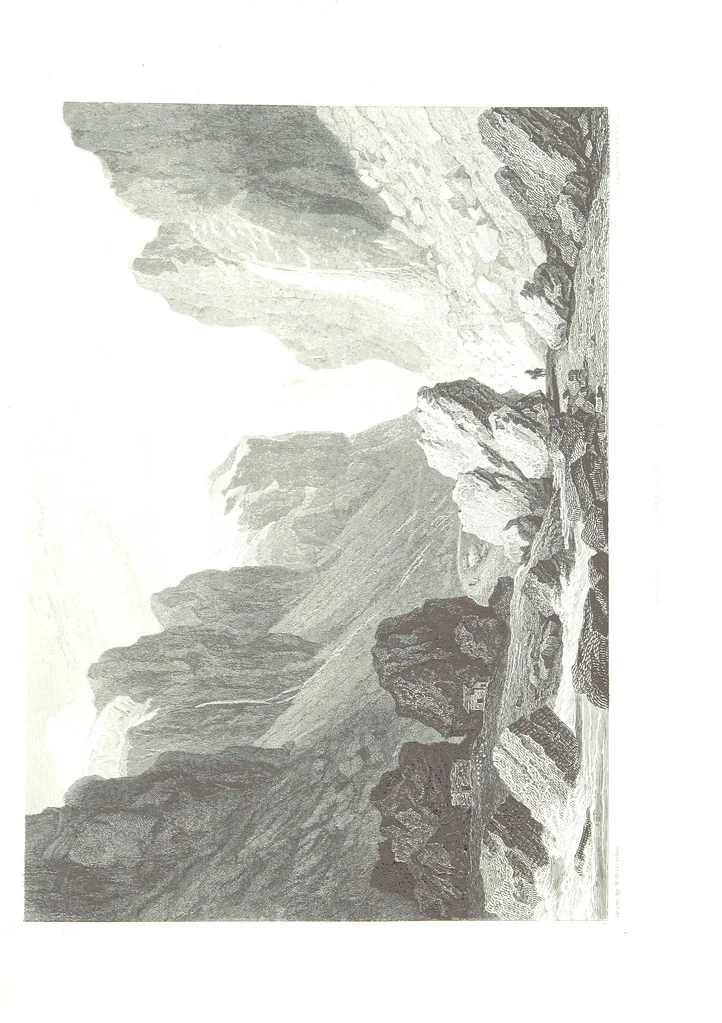An illustration from Illustrations of the Passes of the Alps, by which Italy communicates with France, Switzerland, and Germany, 1877, leaf 69