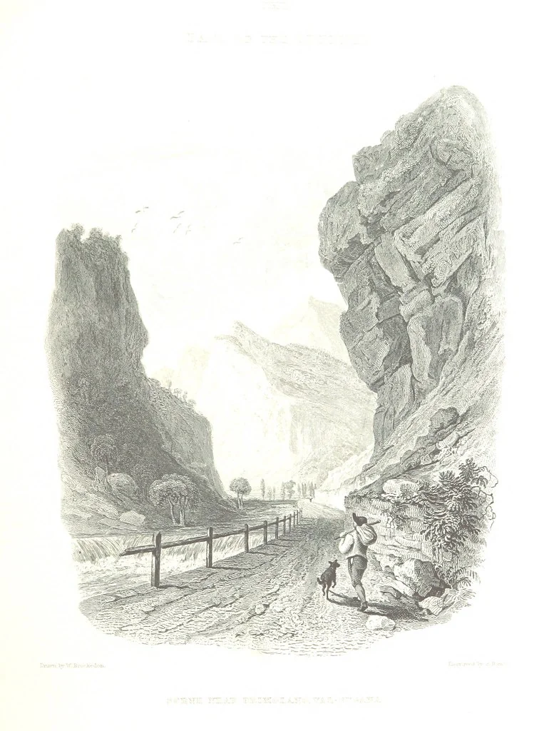 An illustration from Illustrations of the Passes of the Alps, by which Italy communicates with France, Switzerland, and Germany, 1877, leaf 123
