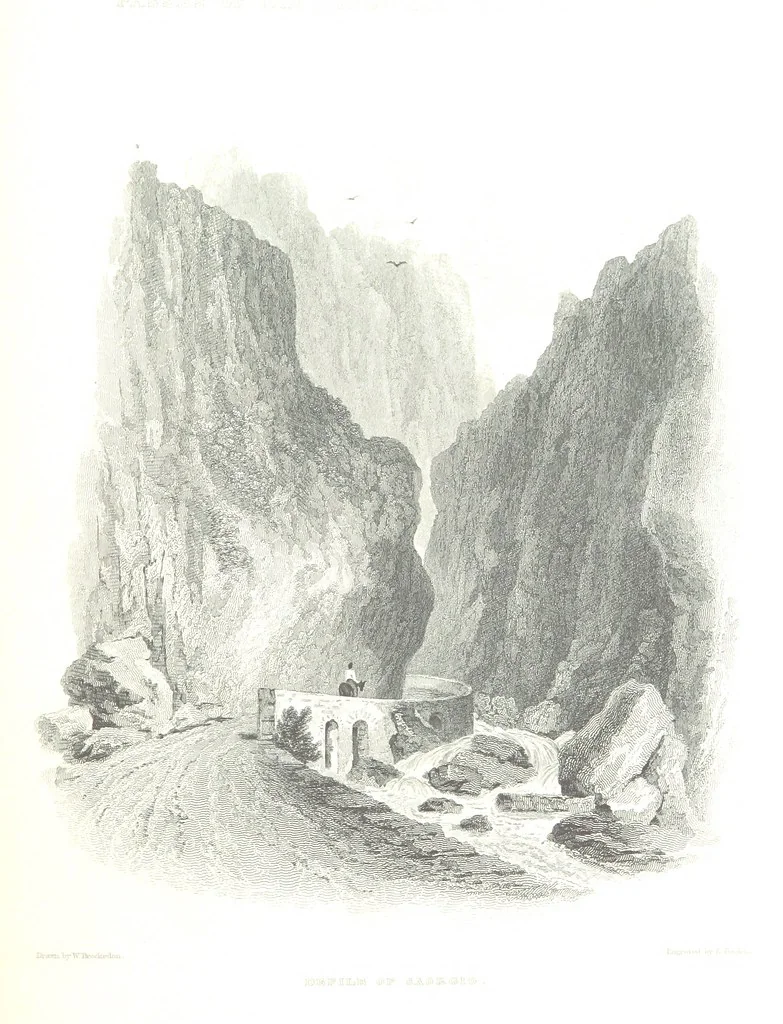 An illustration from Illustrations of the Passes of the Alps, by which Italy communicates with France, Switzerland, and Germany, 1877, leaf 159