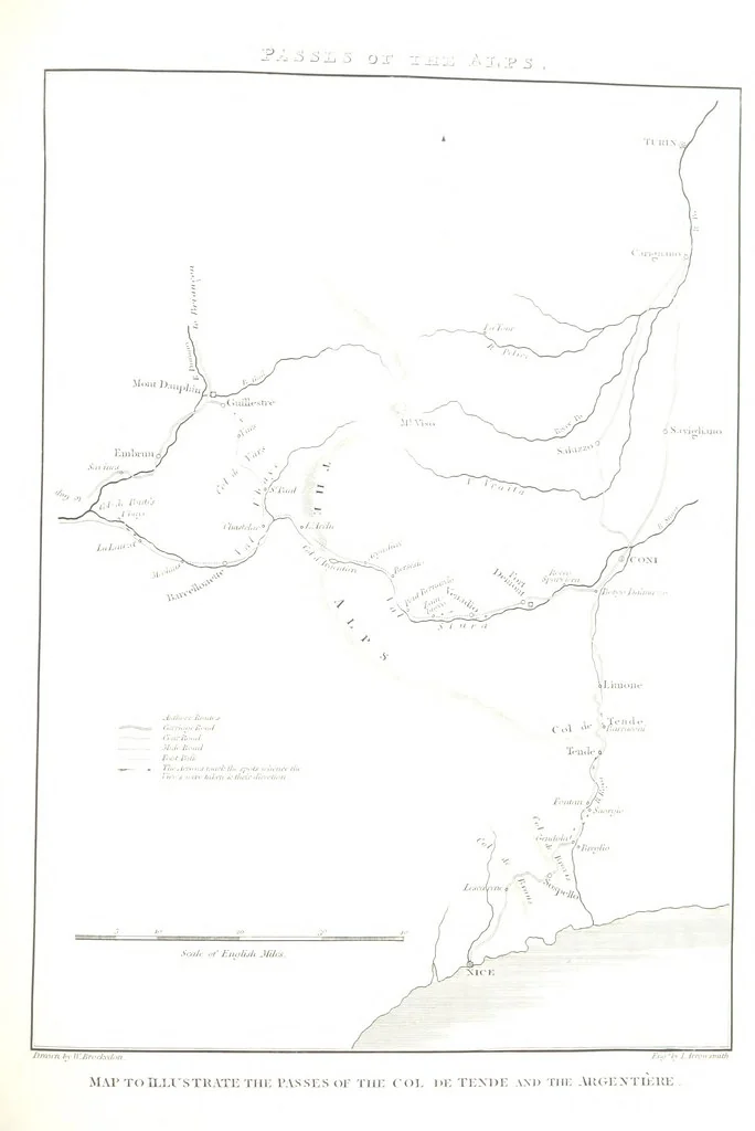 An illustration from Illustrations of the Passes of the Alps, by which Italy communicates with France, Switzerland, and Germany, 1877, leaf 175