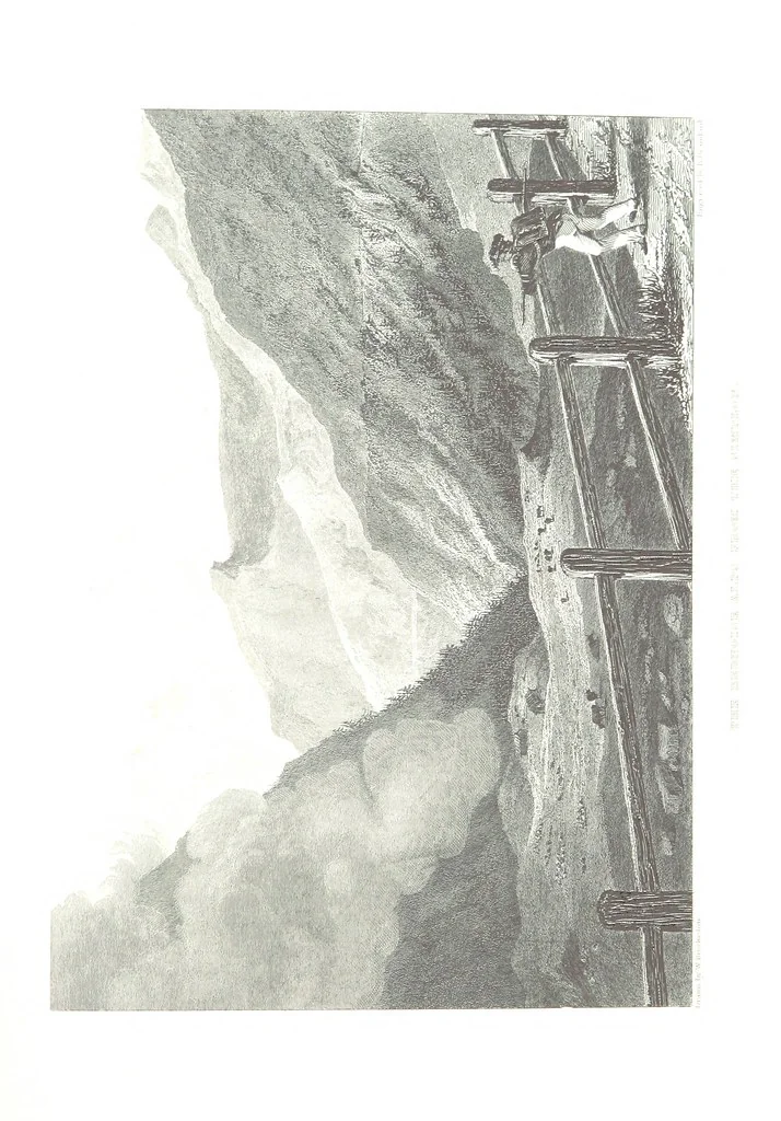 An illustration from Illustrations of the Passes of the Alps, by which Italy communicates with France, Switzerland, and Germany, 1877, leaf 207