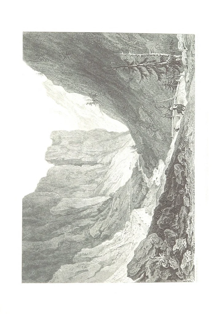 An illustration from Illustrations of the Passes of the Alps, by which Italy communicates with France, Switzerland, and Germany, 1877, leaf 209