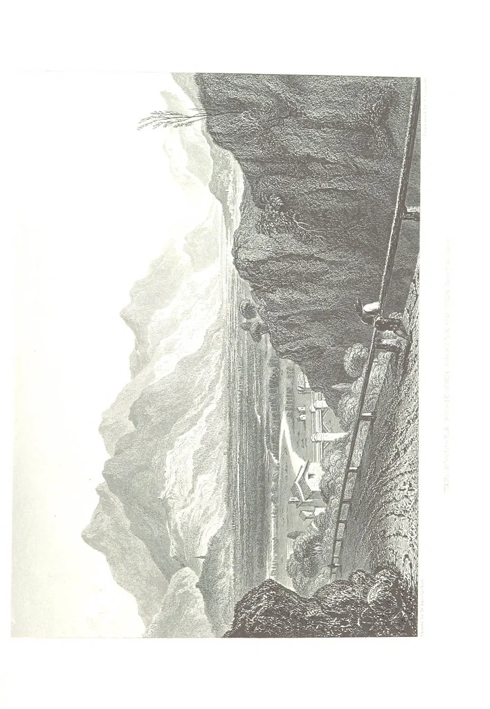 An illustration from Illustrations of the Passes of the Alps, by which Italy communicates with France, Switzerland, and Germany, 1877, leaf 211