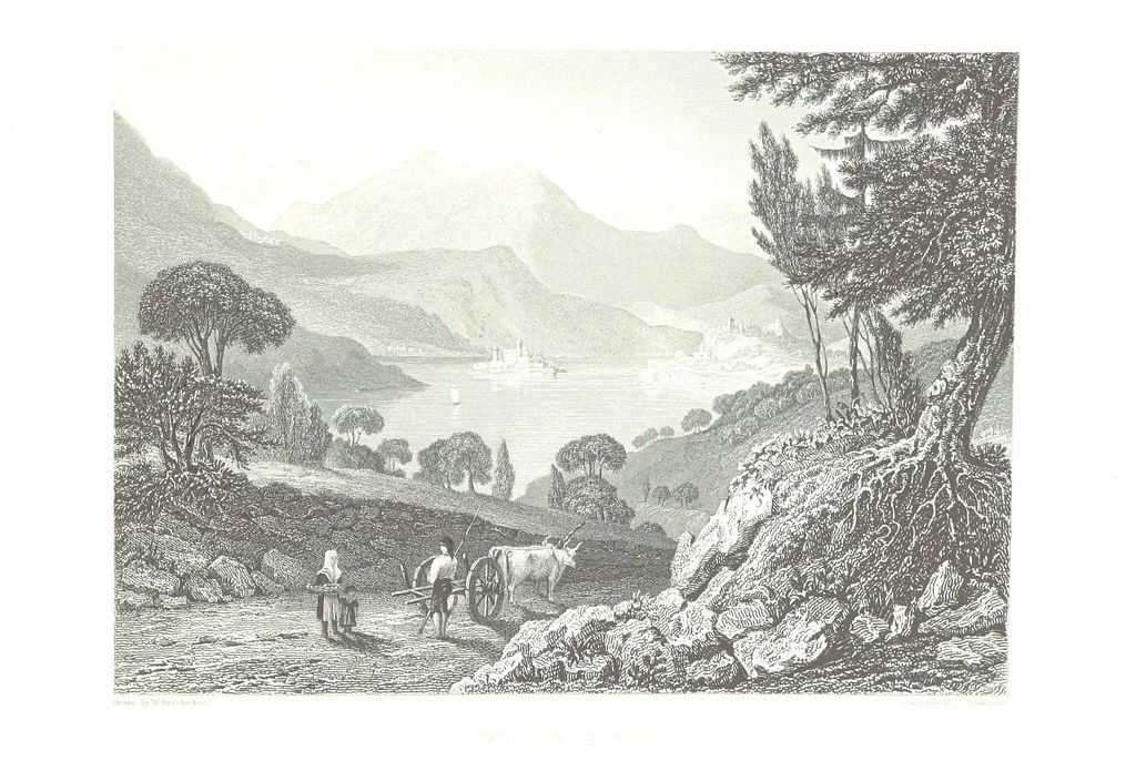 An illustration from Illustrations of the Passes of the Alps, by which Italy communicates with France, Switzerland, and Germany, 1877, leaf 213