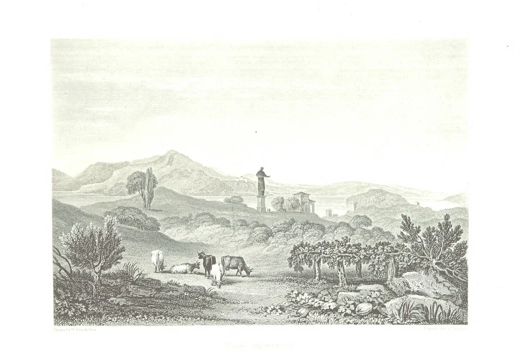 An illustration from Illustrations of the Passes of the Alps, by which Italy communicates with France, Switzerland, and Germany, 1877, leaf 215