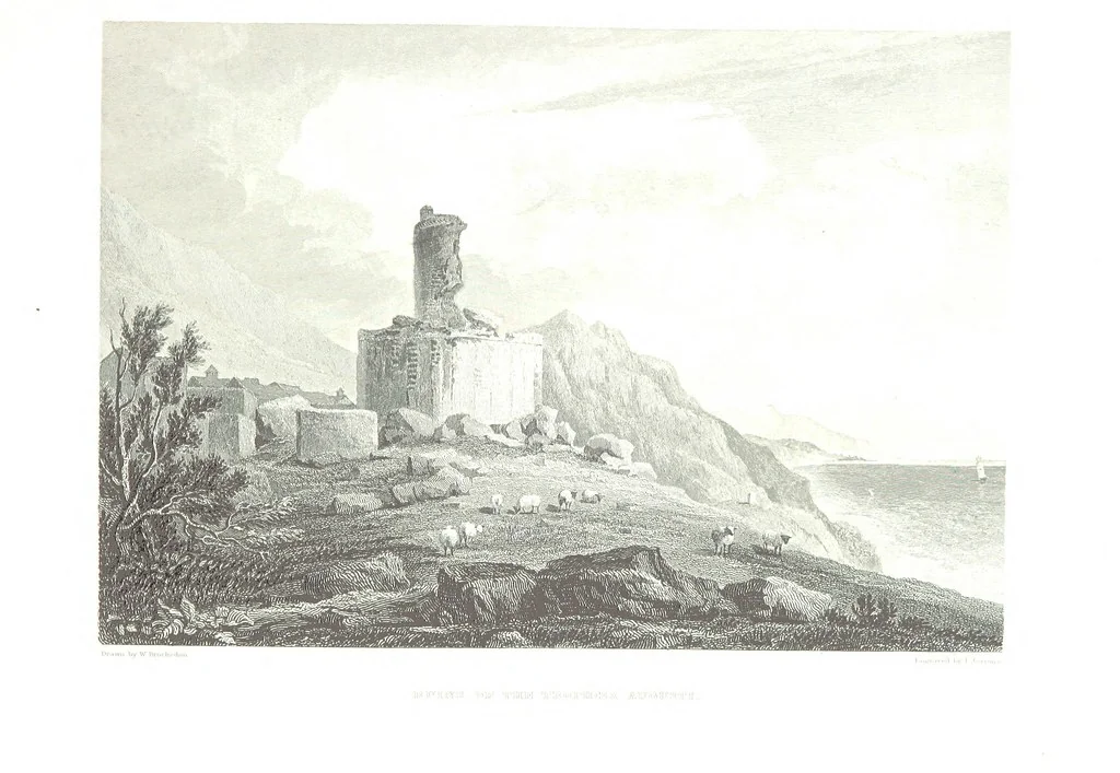 An illustration from Illustrations of the Passes of the Alps, by which Italy communicates with France, Switzerland, and Germany, 1877, leaf 33