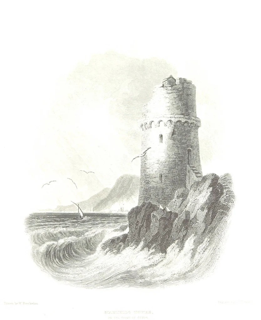 An illustration from Illustrations of the Passes of the Alps, by which Italy communicates with France, Switzerland, and Germany, 1877, leaf 37