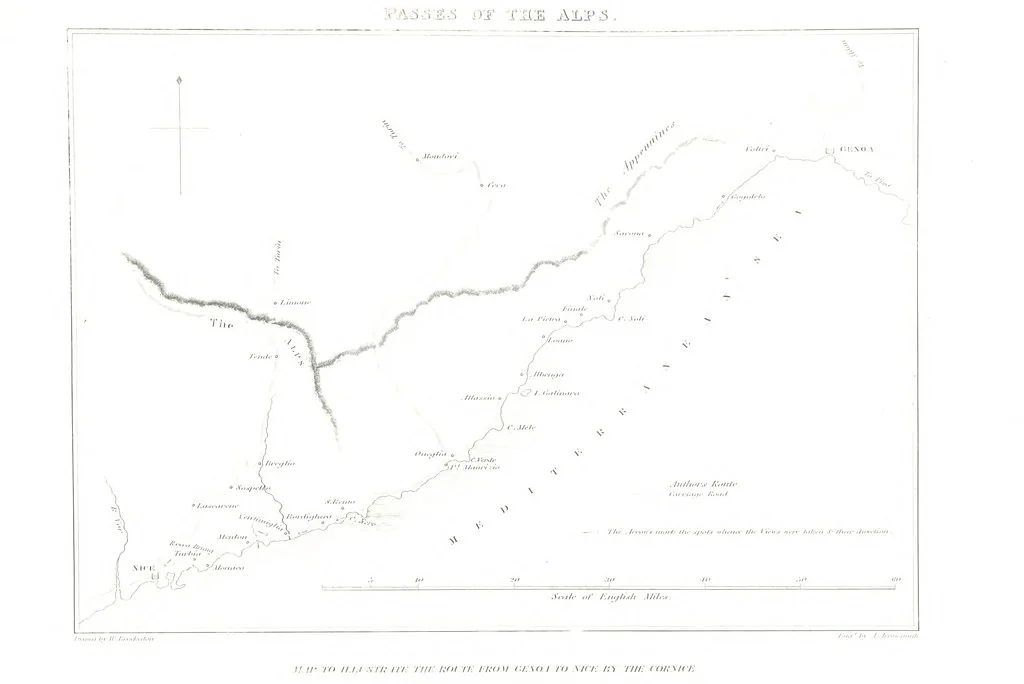 An illustration from Illustrations of the Passes of the Alps, by which Italy communicates with France, Switzerland, and Germany, 1877, leaf 39