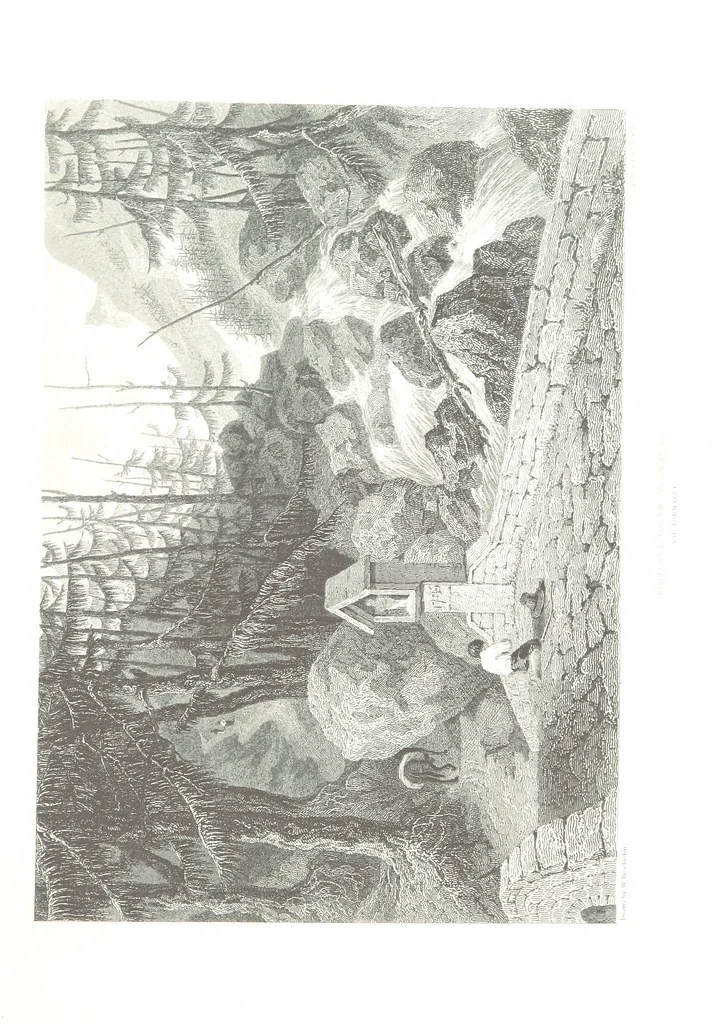 An illustration from Illustrations of the Passes of the Alps, by which Italy communicates with France, Switzerland, and Germany, 1877, leaf 63