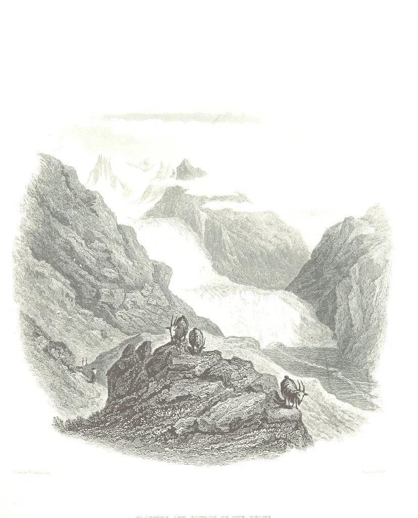 An illustration from Illustrations of the Passes of the Alps, by which Italy communicates with France, Switzerland, and Germany, 1877, leaf 69