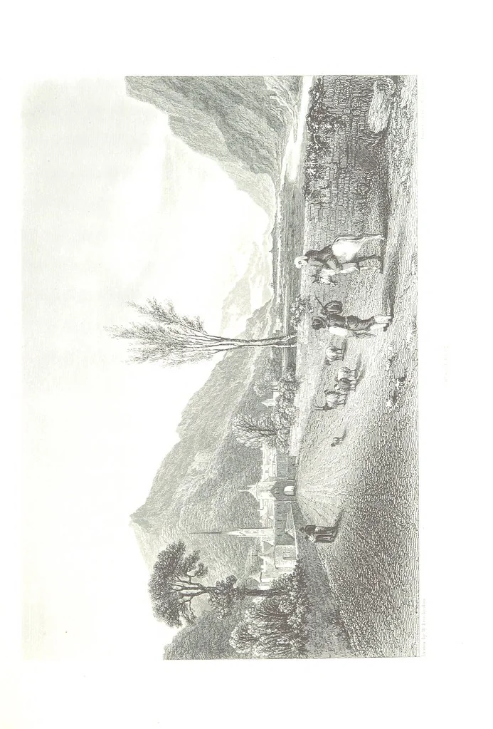 An illustration from Illustrations of the Passes of the Alps, by which Italy communicates with France, Switzerland, and Germany, 1877, leaf 91
