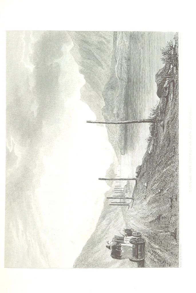 An illustration from Illustrations of the Passes of the Alps, by which Italy communicates with France, Switzerland, and Germany, 1877, leaf 93