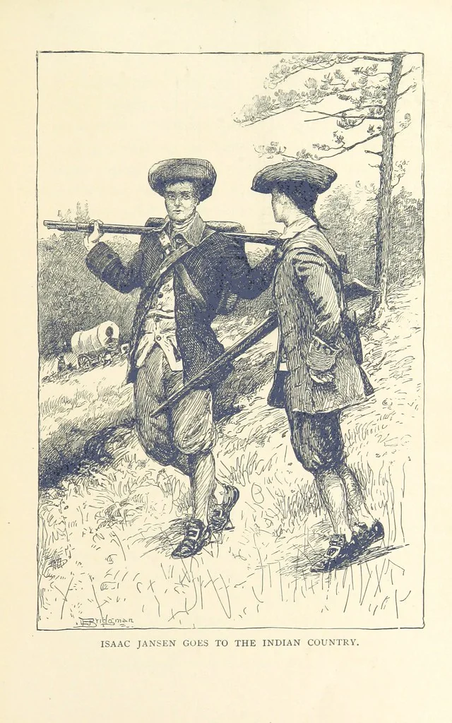 An illustration from The Story of New York ... Illustrations by L. J. Bridgman, 1888, leaf 113