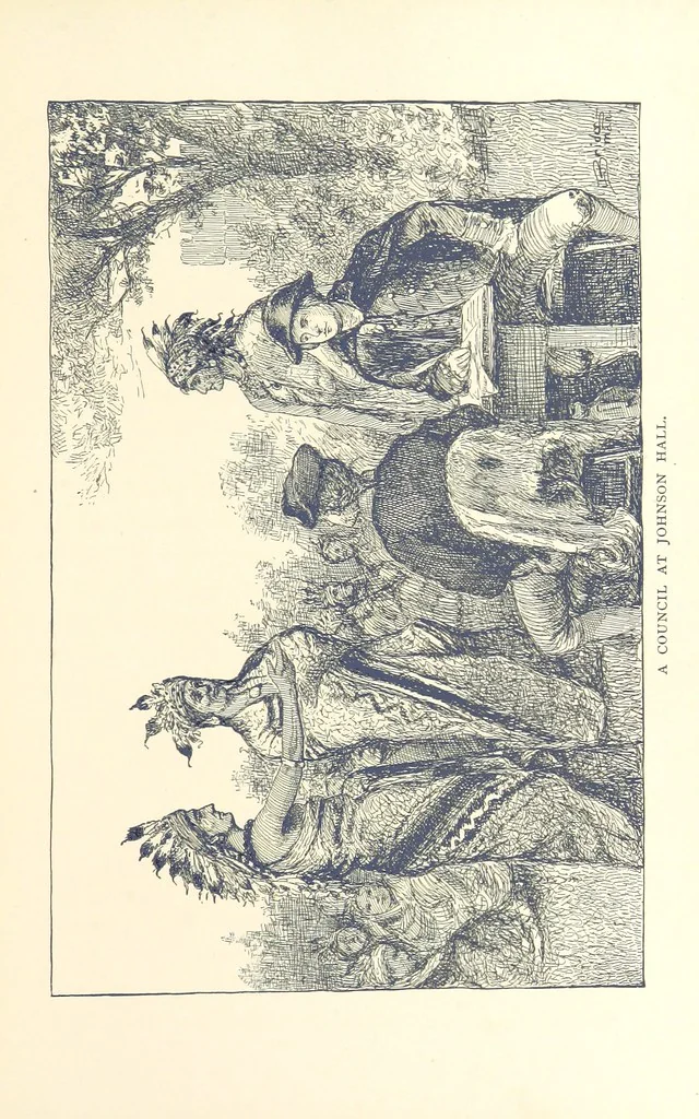 An illustration from The Story of New York ... Illustrations by L. J. Bridgman, 1888, leaf 121
