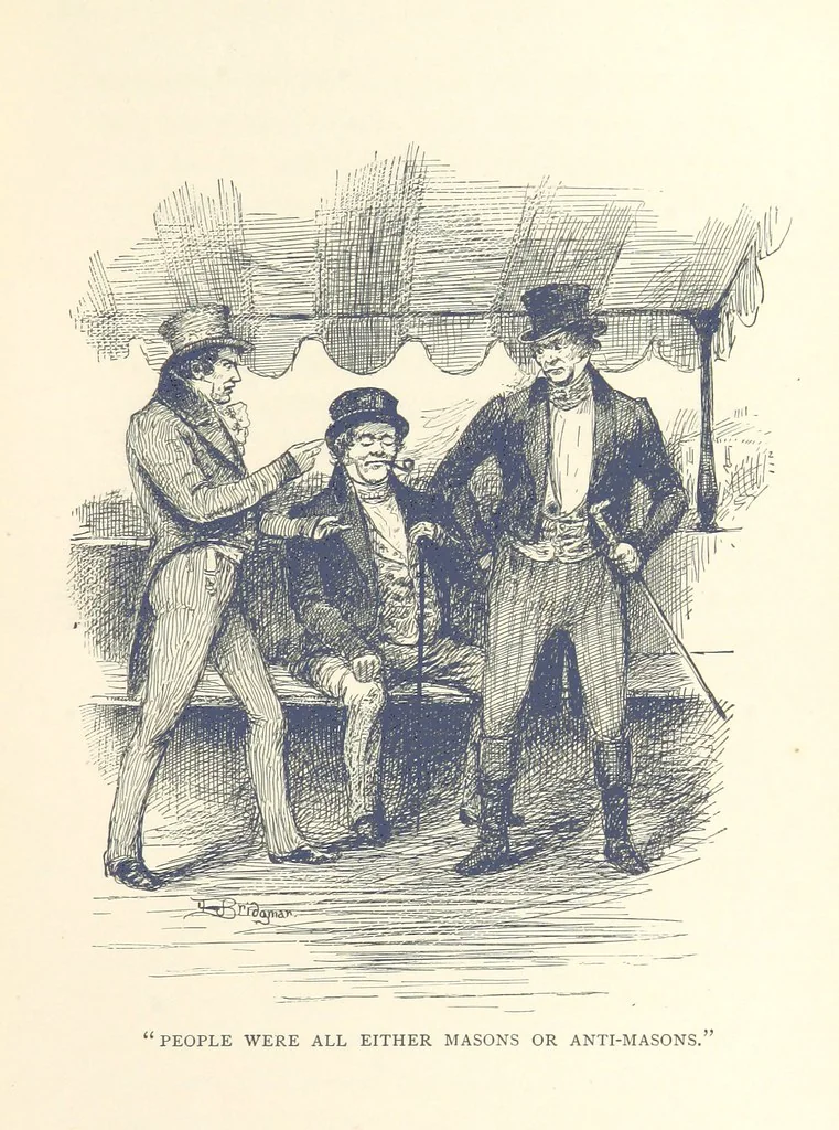 An illustration from The Story of New York ... Illustrations by L. J. Bridgman, 1888, leaf 207