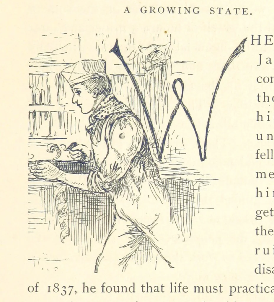 An illustration from The Story of New York ... Illustrations by L. J. Bridgman, 1888, leaf 225