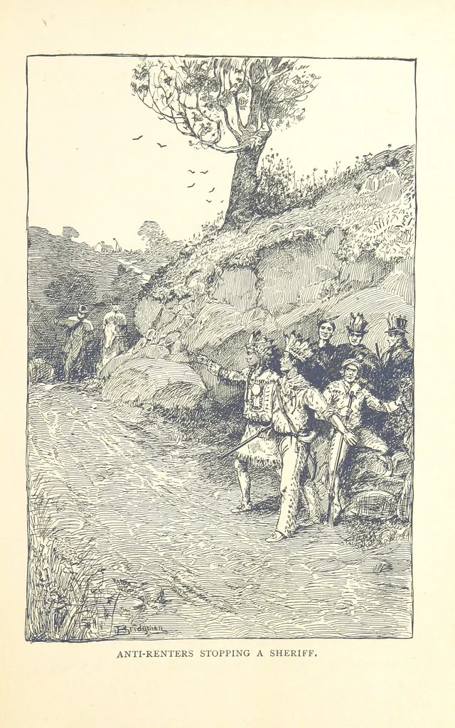 An illustration from The Story of New York ... Illustrations by L. J. Bridgman, 1888, leaf 229