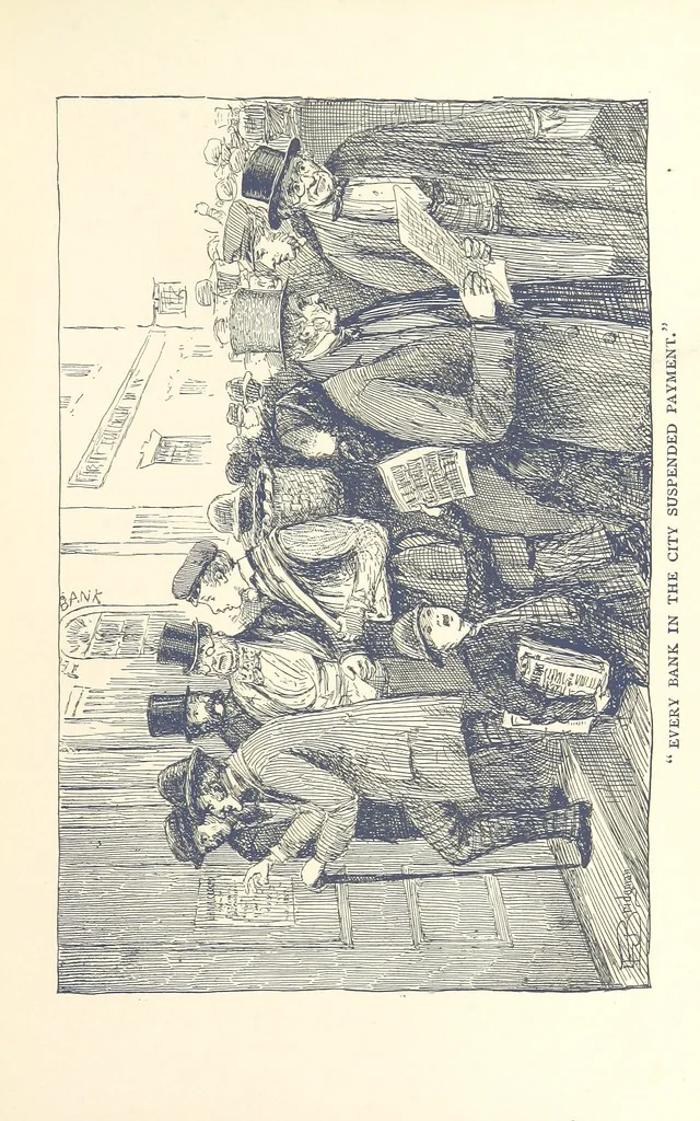 An illustration from The Story of New York ... Illustrations by L. J. Bridgman, 1888, leaf 261