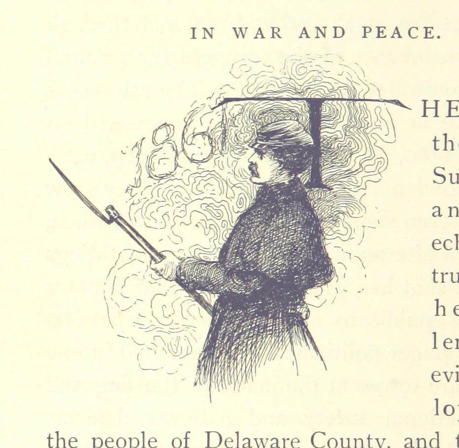 An illustration from The Story of New York ... Illustrations by L. J. Bridgman, 1888, leaf 268
