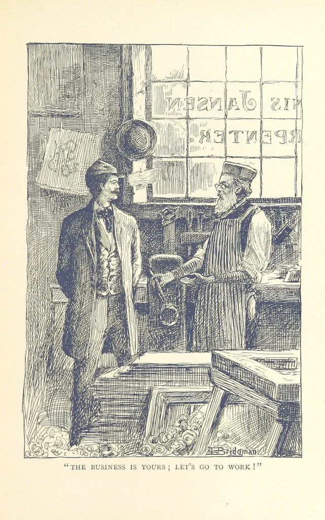 An illustration from The Story of New York ... Illustrations by L. J. Bridgman, 1888, leaf 281