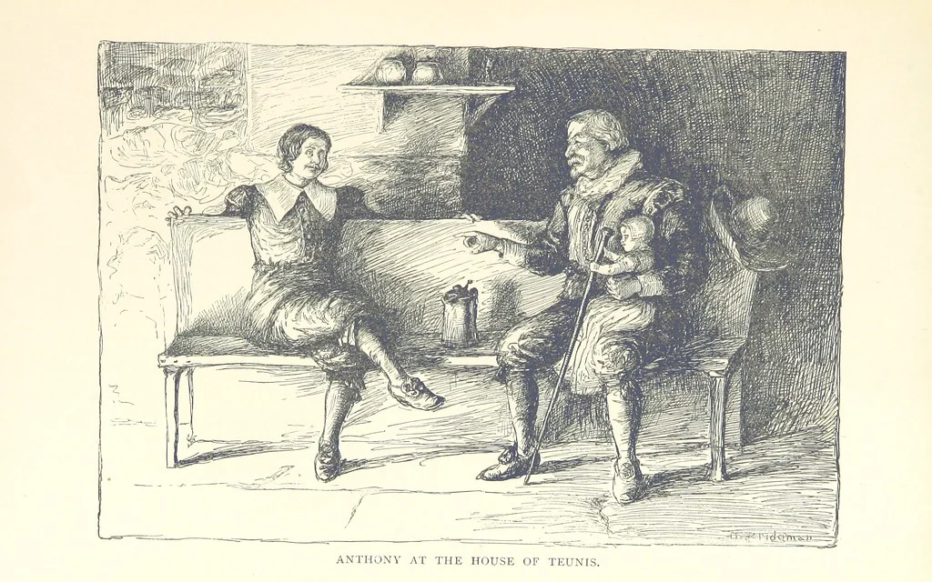 An illustration from The Story of New York ... Illustrations by L. J. Bridgman, 1888, leaf 75