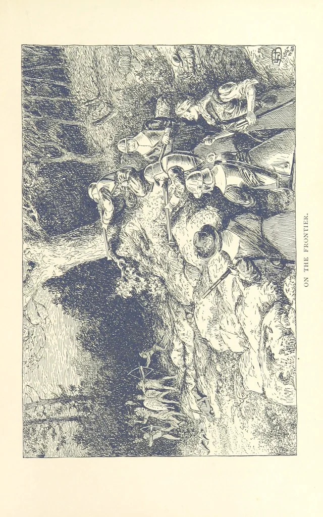 An illustration from The Story of New York ... Illustrations by L. J. Bridgman, 1888, leaf 95