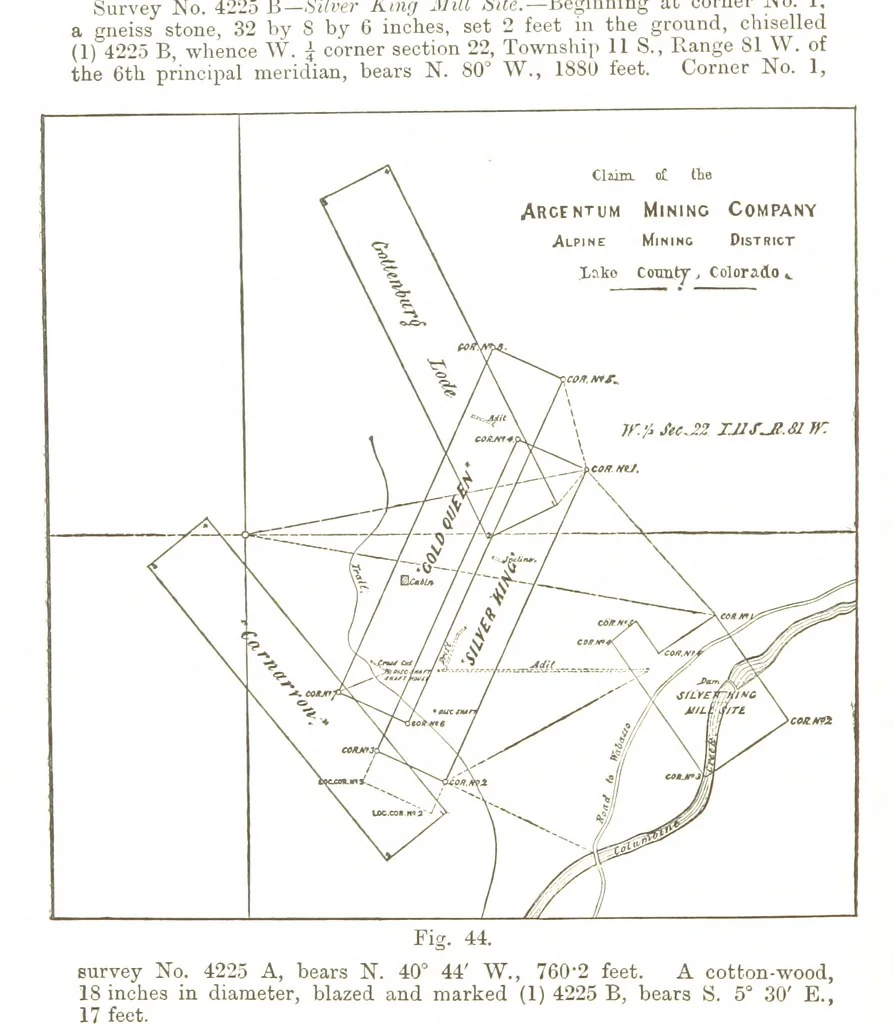 An illustration from A Treatise on Mine-surveying ... With ... diagrams, 1896, leaf 156