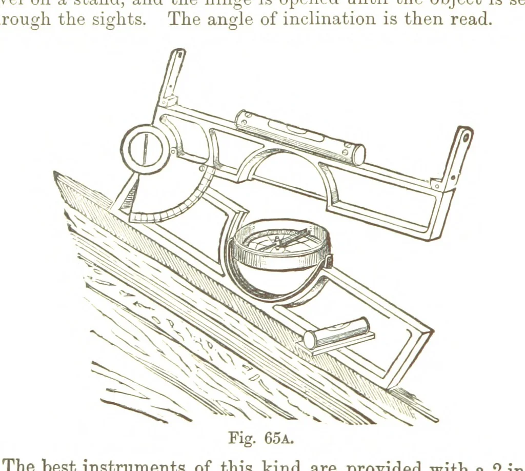 An illustration from A Treatise on Mine-surveying ... With ... diagrams, 1896, leaf 216