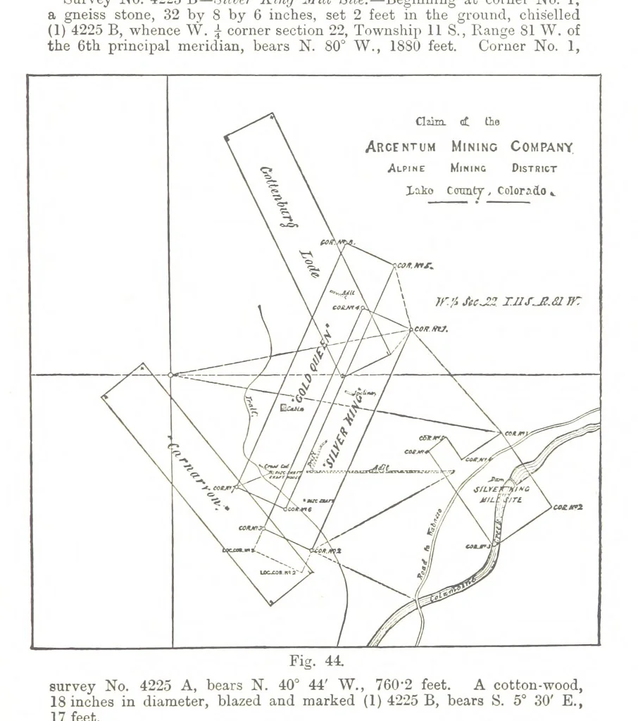 An illustration from A Treatise on Mine-surveying ... With ... diagrams, 1897, leaf 157