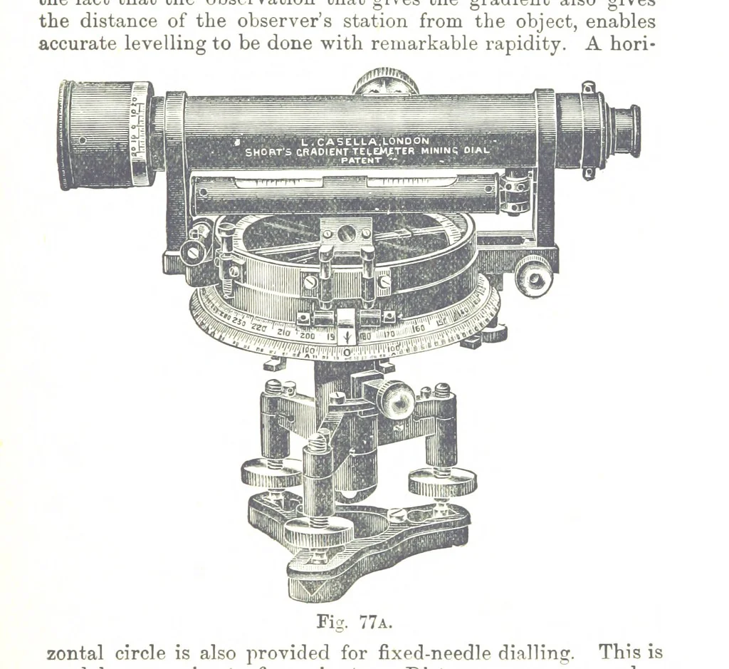 An illustration from A Treatise on Mine-surveying ... With ... diagrams, 1899, leaf 261