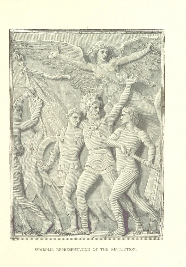 An illustration from Great Events of the World, in poetry and prose. Arranged chronologically. With illustrations. Edited by R. W. Brown, 1888, leaf 297