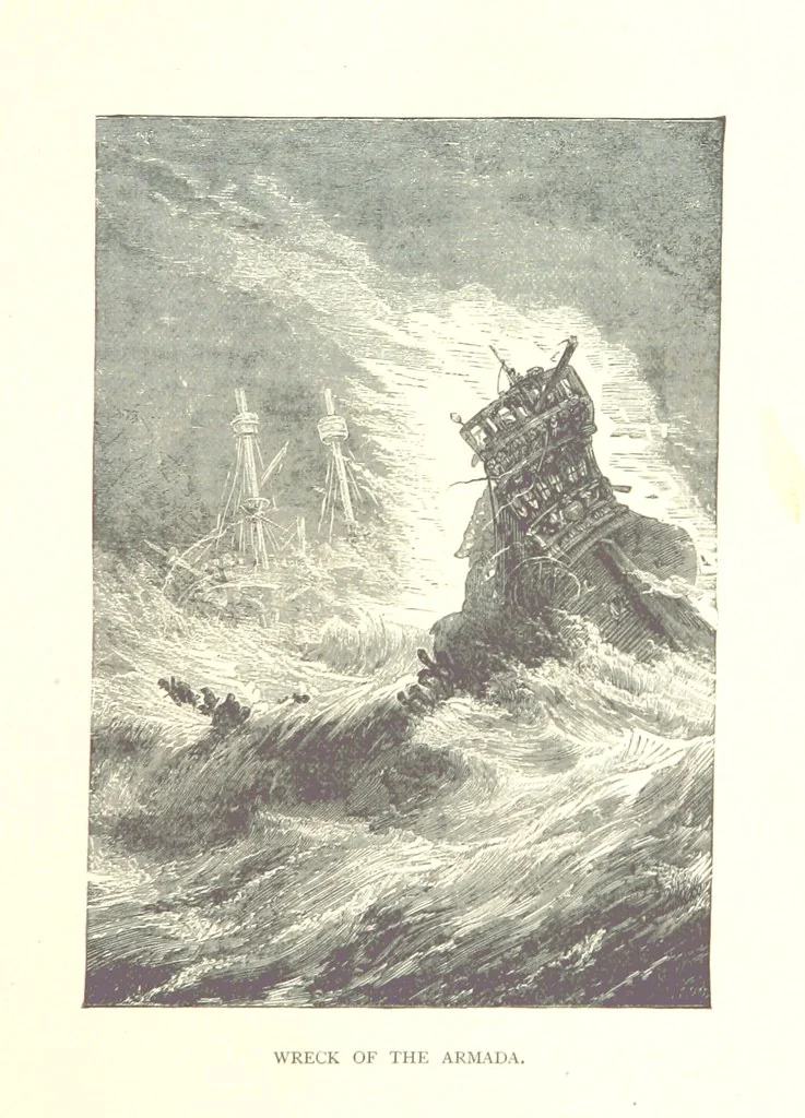 An illustration from Great Events of the World, in poetry and prose. Arranged chronologically. With illustrations. Edited by R. W. Brown, 1888, leaf 79