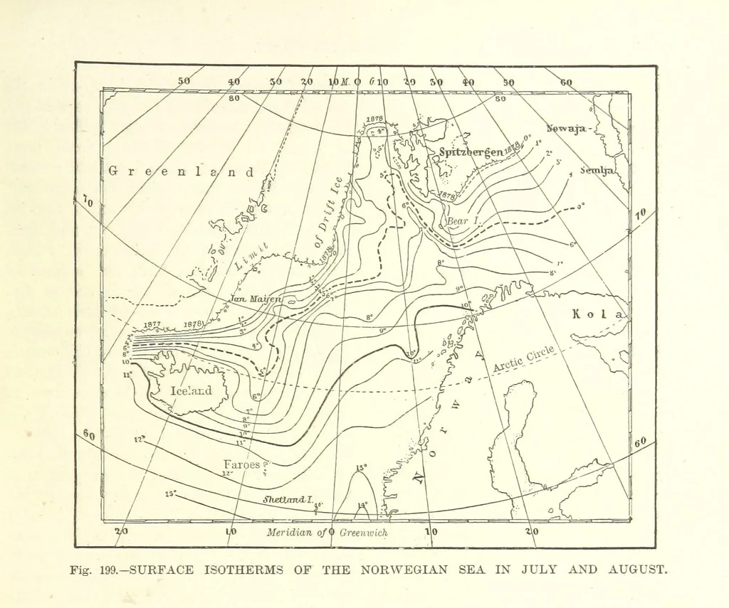 An illustration from Our Earth and its Story: a popular treatise on physical geography. Edited by R. Brown. With ... coloured plates and maps, etc, 1887, leaf 239