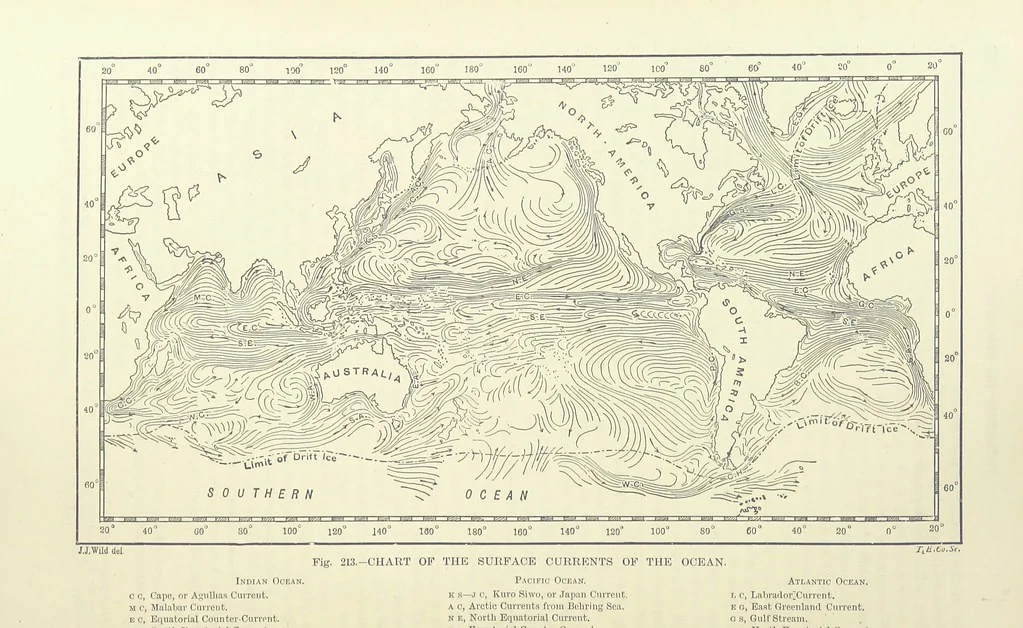 An illustration from Our Earth and its Story: a popular treatise on physical geography. Edited by R. Brown. With ... coloured plates and maps, etc, 1887, leaf 260