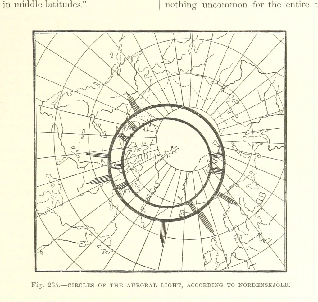 An illustration from Our Earth and its Story: a popular treatise on physical geography. Edited by R. Brown. With ... coloured plates and maps, etc, 1887, leaf 309