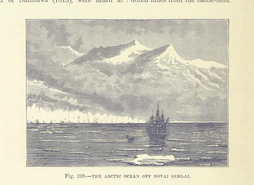 An illustration from Our Earth and its Story: a popular treatise on physical geography. Edited by R. Brown. With ... coloured plates and maps, etc, 1887, leaf 318