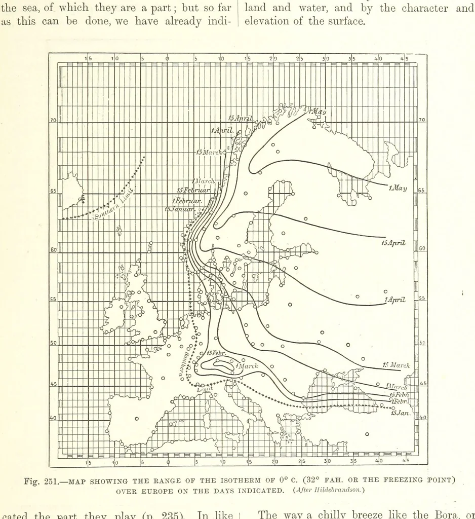 An illustration from Our Earth and its Story: a popular treatise on physical geography. Edited by R. Brown. With ... coloured plates and maps, etc, 1887, leaf 341