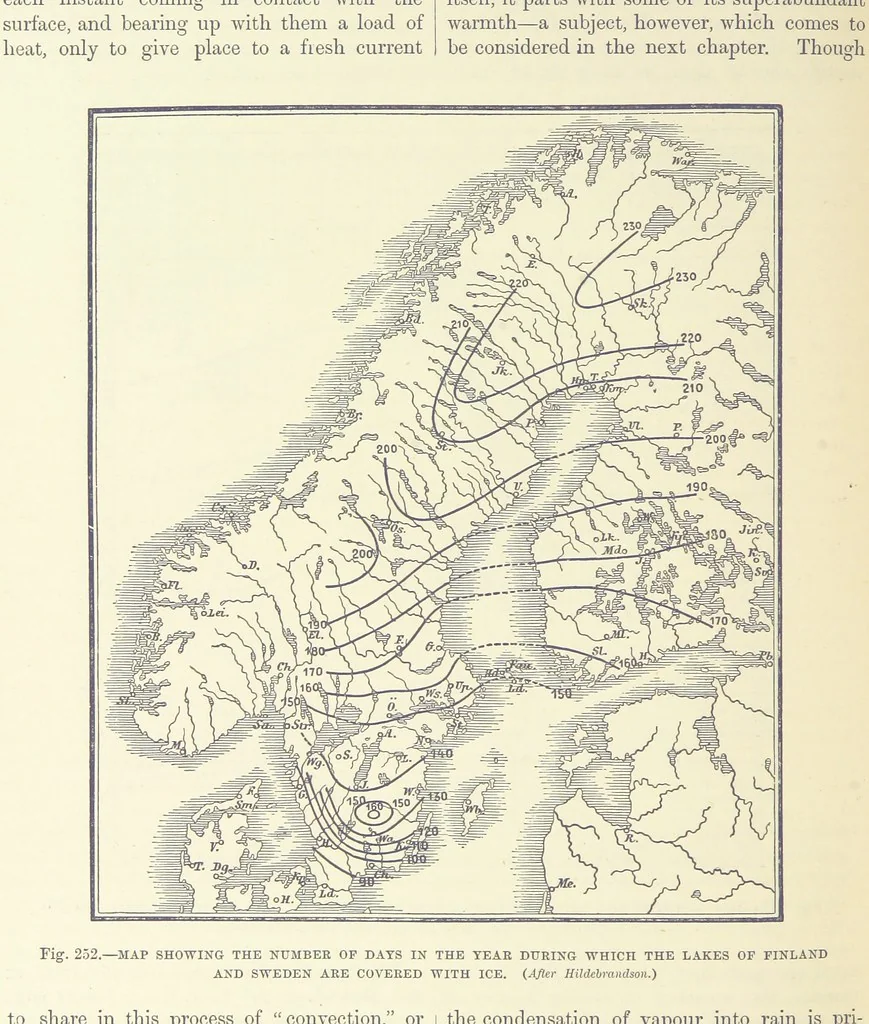 An illustration from Our Earth and its Story: a popular treatise on physical geography. Edited by R. Brown. With ... coloured plates and maps, etc, 1887, leaf 342