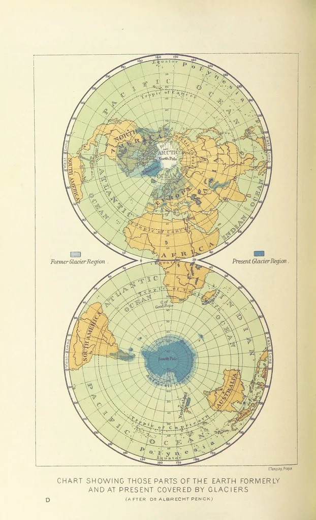 An illustration from Our Earth and its Story: a popular treatise on physical geography. Edited by R. Brown. With ... coloured plates and maps, etc, 1893, leaf 116