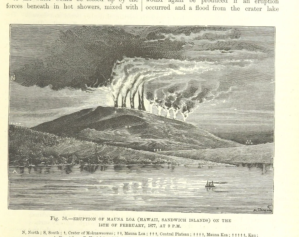 An illustration from Our Earth and its Story: a popular treatise on physical geography. Edited by R. Brown. With ... coloured plates and maps, etc, 1893, leaf 159