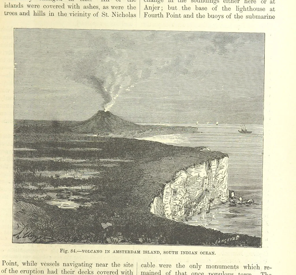 An illustration from Our Earth and its Story: a popular treatise on physical geography. Edited by R. Brown. With ... coloured plates and maps, etc, 1893, leaf 185