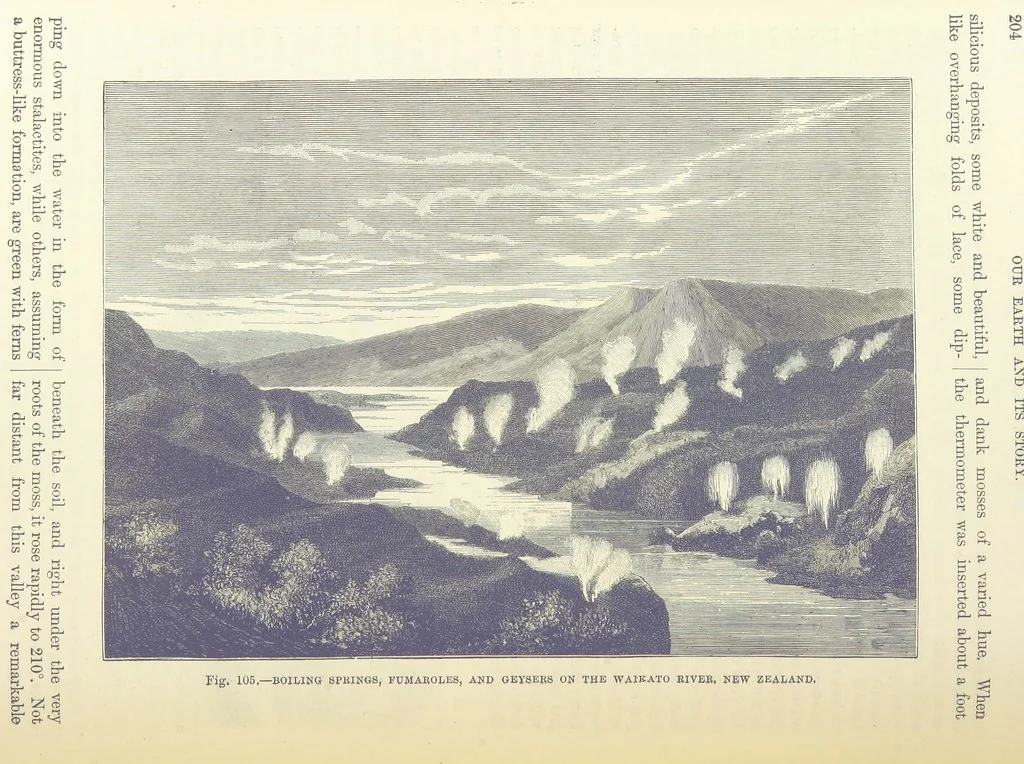 An illustration from Our Earth and its Story: a popular treatise on physical geography. Edited by R. Brown. With ... coloured plates and maps, etc, 1893, leaf 232